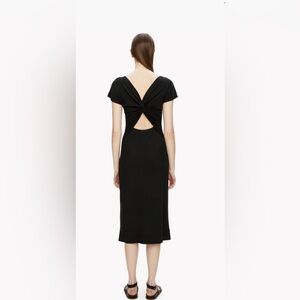 Theory Andrizza twist back Midi Dress